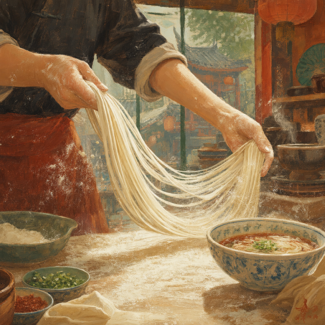 Lamian (nouilles tirées)